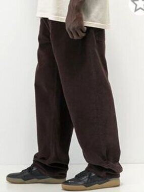 Empyre Tori Corduroy Pants Brown 32/30 Size 10 Skater Pants